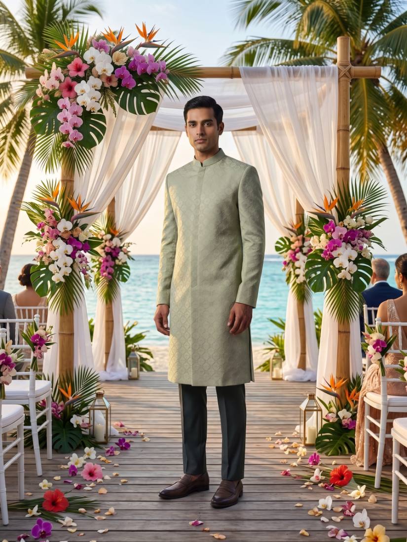 NV Diamond — greige fabric, 15% nylon, 85% viscose, woven by GK Weaves in Surat